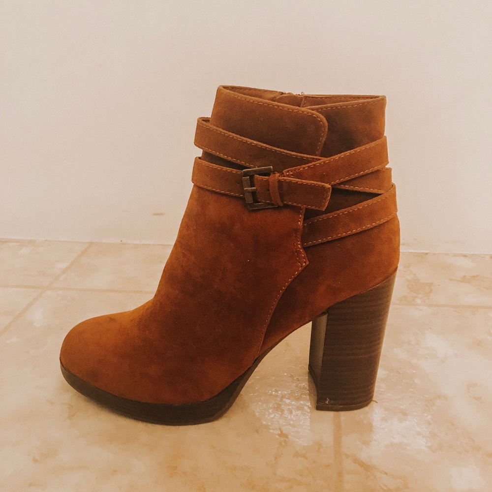 Brown ankle boots